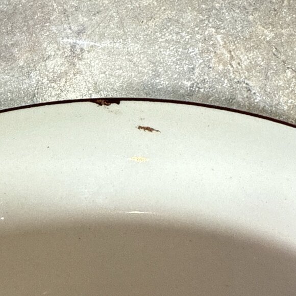 3 Vtg Vernonware Homespun Hand Painted Yellow Brown Plaid Fruit Serving Bowl 8" - Picture 10 of 12